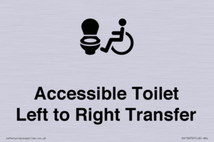 Accessible Toilet with Left to Right Transfer